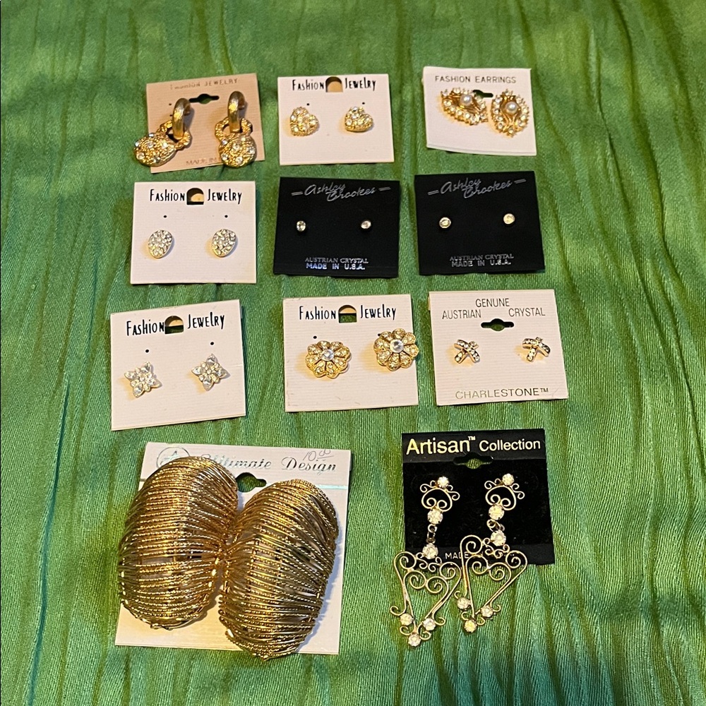 Gold and Silver Earrings